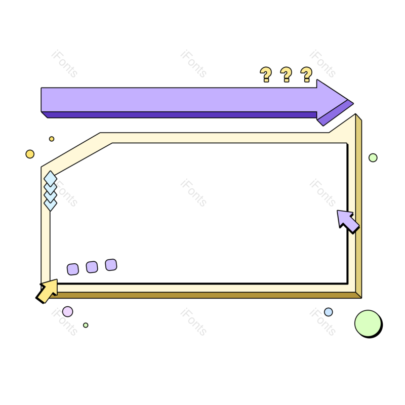 装饰框图片,小清新元素,可爱PNG,免抠素材